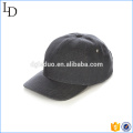 Gorra de béisbol ajustable de cuero negro con gorra de béisbol y gorra de béisbol